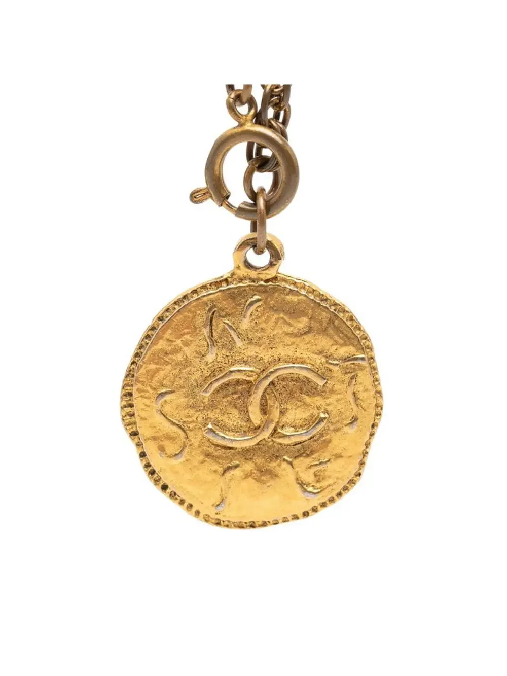 Chanel Cc Logo Chain Pendant Necklace #276046C57B